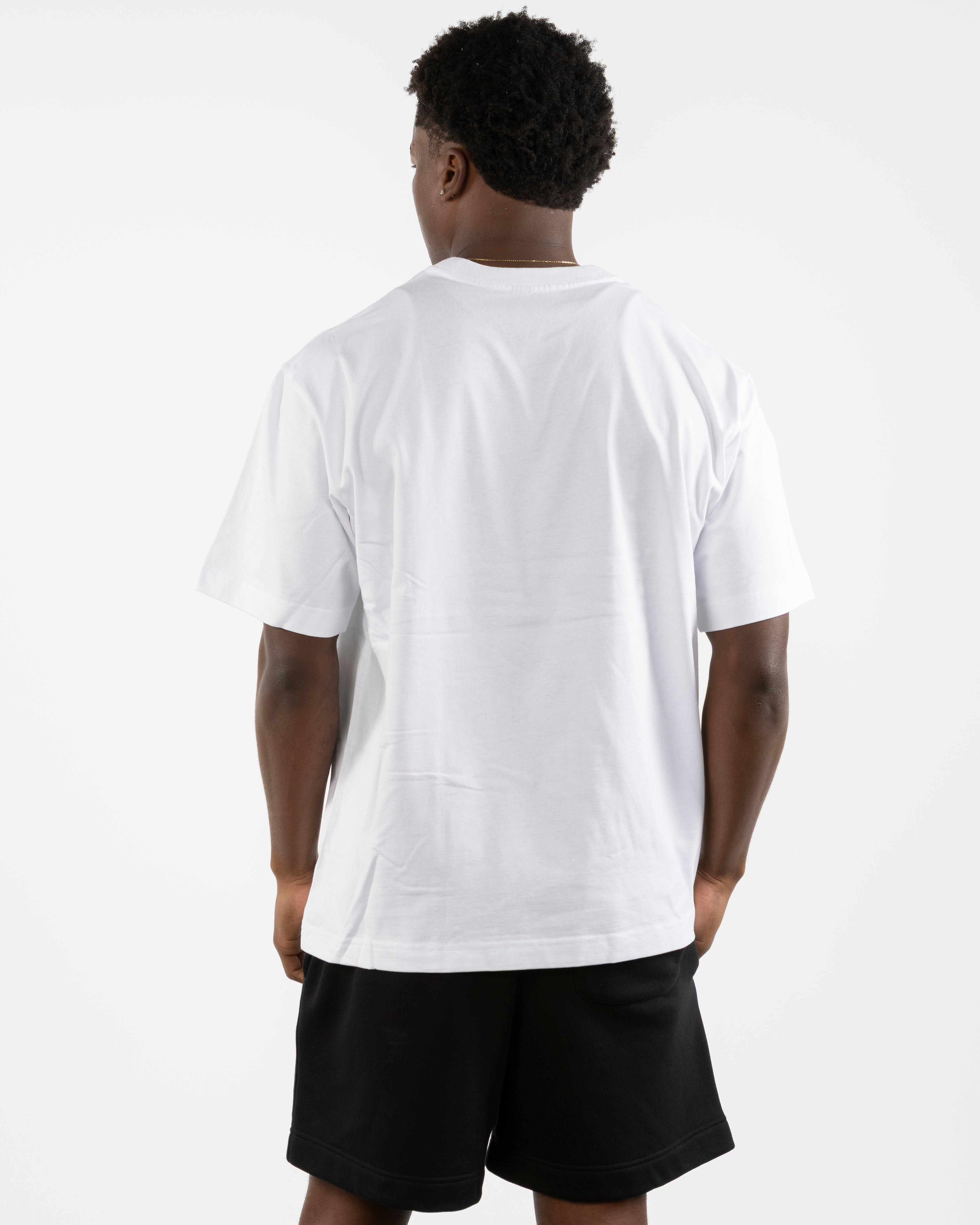 The Mens Boxy Tee - White - PHS - Left Chest & Center Back - Printed - Green