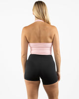 The Halter Tank - Pink - Gladden Gains - Center Back - Printed - White