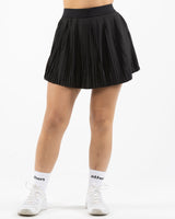 The Sporty Skort - Black - Gladden Gains - Back Waistline - Printed - White