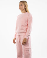 The Side Zip Crewneck - Light Pink - BlueCarrot - Left Chest - Printed - Blue