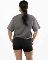 The Mens Boxy Tee - Shadow - Try Smile Collective - Center Chest & Back Bear - Printed - Light Yellow