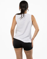 The Womens Classic Tank - White - Mega Well - Center Chest Stacked - Full Color
