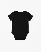The Infant Bodysuit - Black - Forbes - Center Chest - Printed - White
