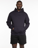 The Mens Hoodie - Ink - Training Club - Center Chest - Back Stacked - Printed - Black