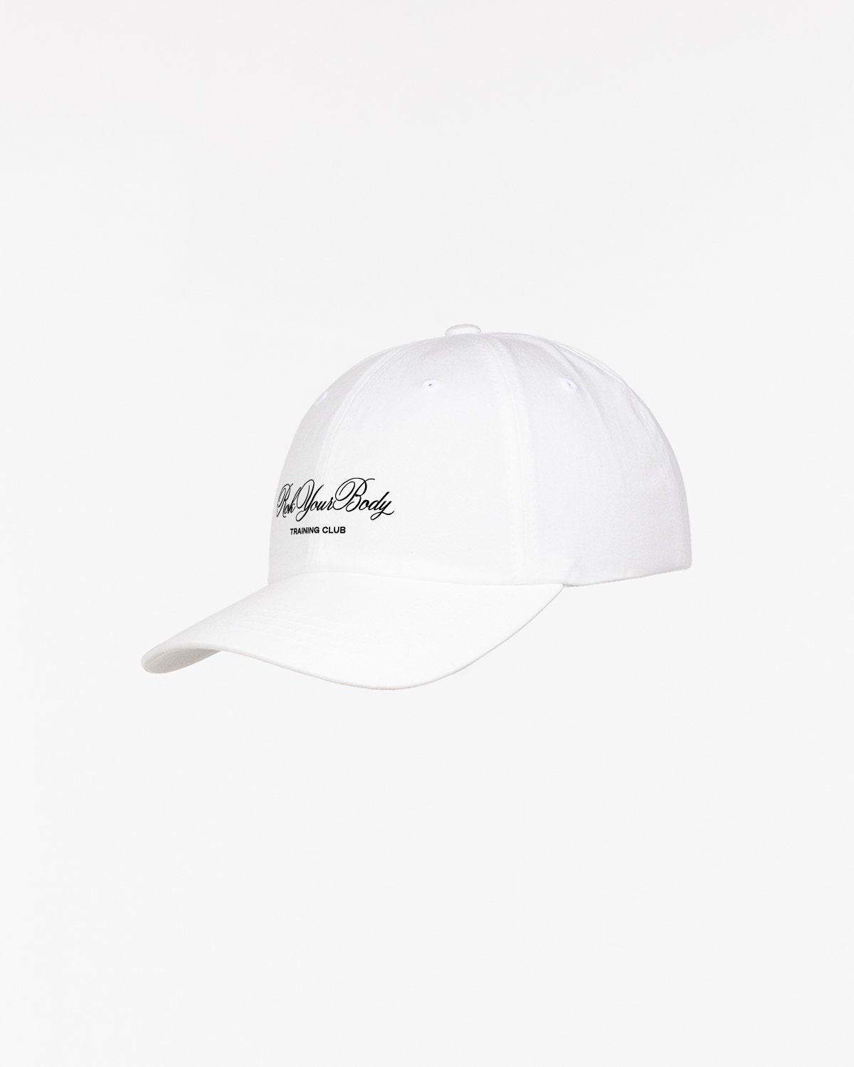 The Dad Hat - White - Training Club - Center Crown Stacked - Embroidered - Black