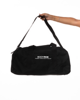 The Gym Duffel - Black - Training Club - Center Stacked - Printed - White