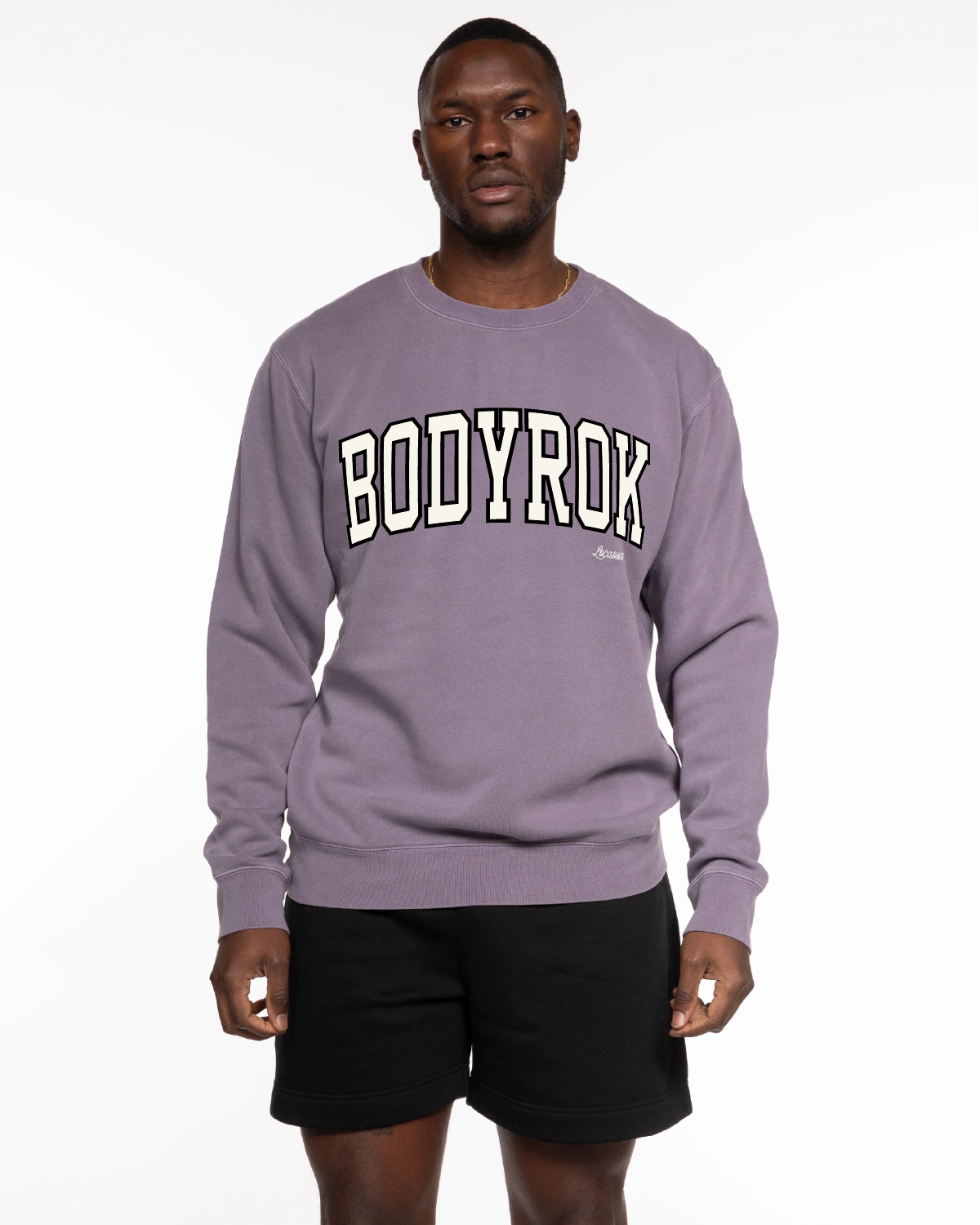 The Midweight Unisex Crewneck - Washed Plum - Varsity 2026 - Center Chest Script Location - Printed- Full Color