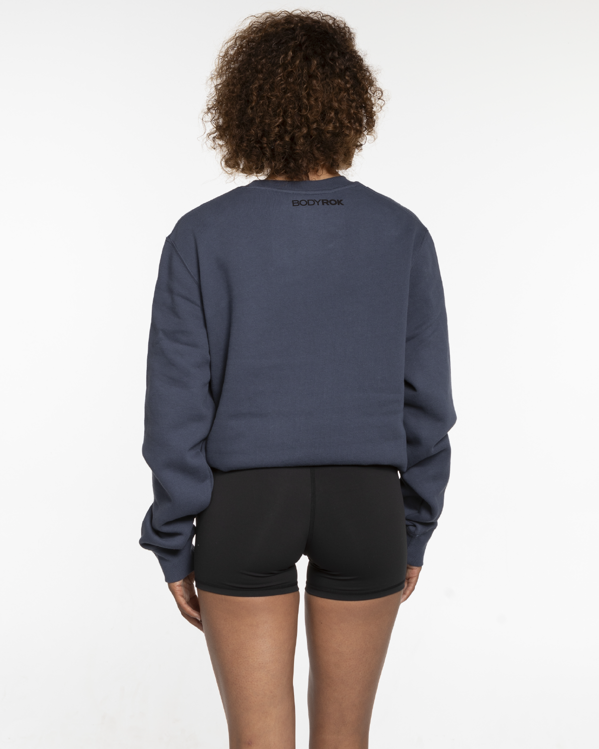 The Mens Classic Crewneck - Petrol - Bodyrok Employee - Center Chest Embroidered - Back Neckline Printed - Black