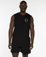 The Mens Classic Tank - Black - Bodyrok Employee - Left Chest & Back Neckline - Printed - Black