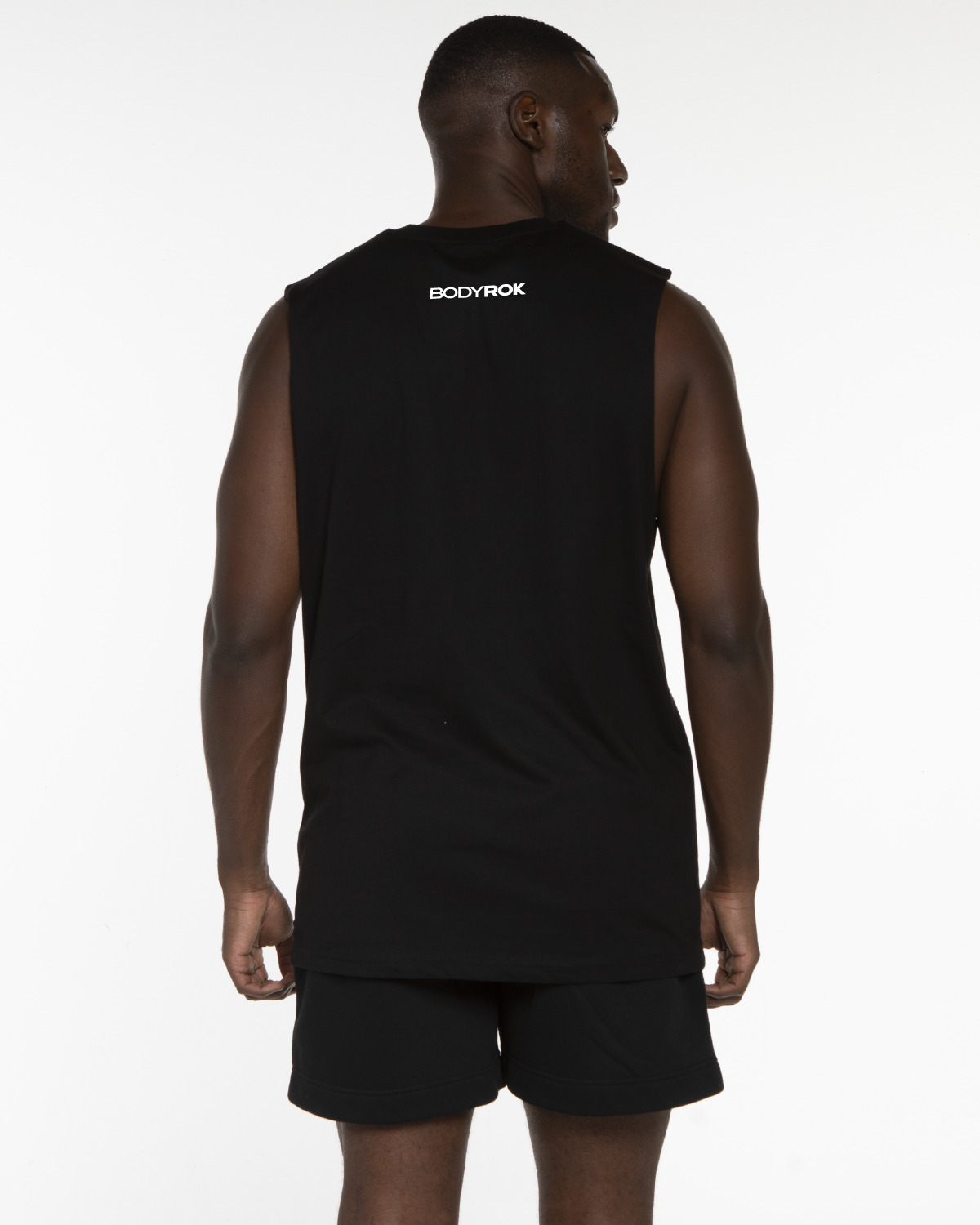 The Mens Classic Tank - Black - Bodyrok Employee - Left Chest & Back Neckline - Printed - Black
