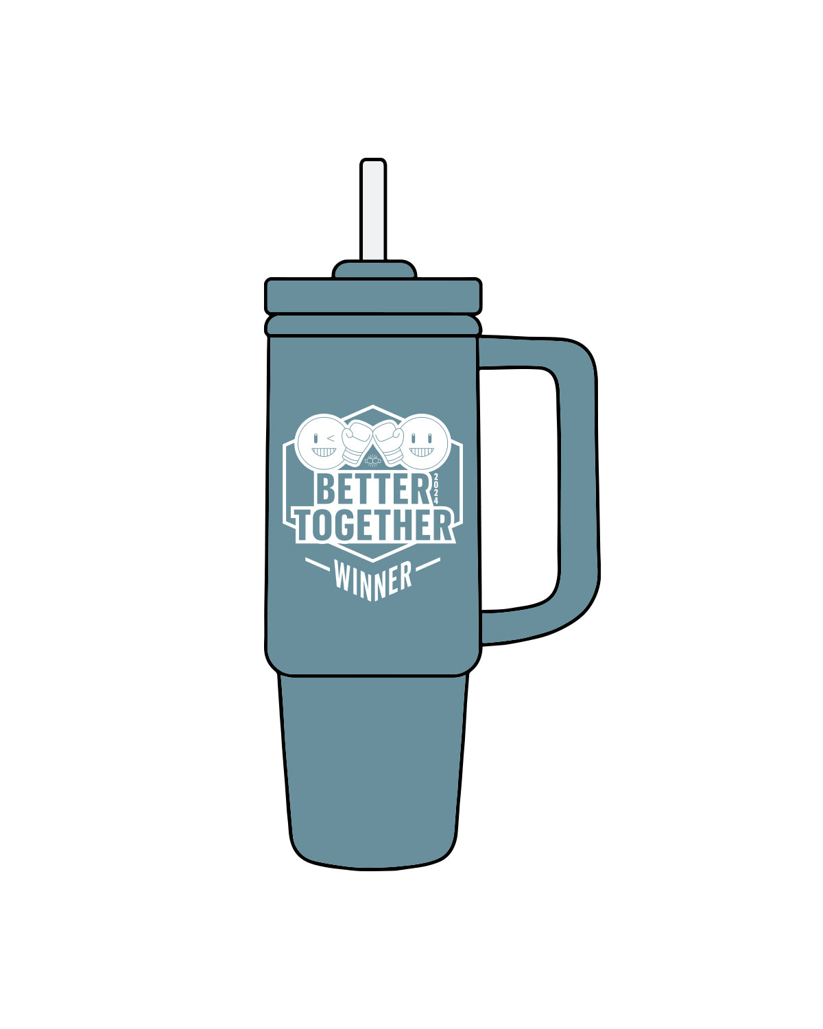 The Tumbler Cup - Slate - Box Union - Better Together - White