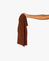 The Gym Towel - Brown - Vibe MVMT - Front Bottom Stacked - EMB - Full Color - The Gym Towel Bag - Black - Center Body Stacked - Printed - Full Color
