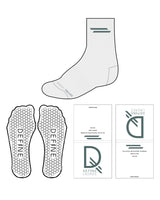 The 3/4 Crew Sock - Heather - Define Lagree - Top & Bottom Text - Whirpool - Hexagon Shape Grip - Transparent