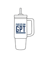The Tumbler Cup - White - GPT - Navy