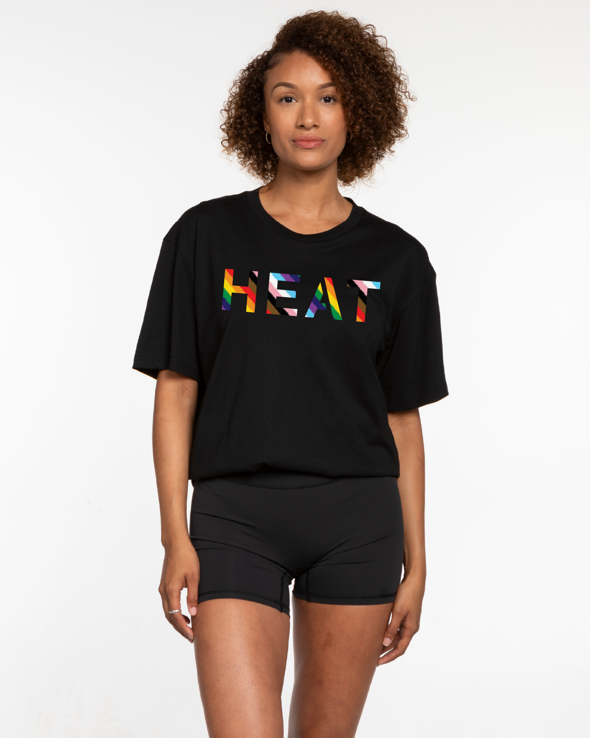 The Mens Tee - Black - Heat Bootcamp - Center Chest - Full Color Printed