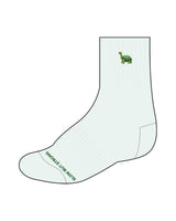 The 3/4 Crew Sock - Light Mint - L104 - House of Lagree - Turtle & Bottom Text - Full Color - Circle Shape Grip - Match to the Green