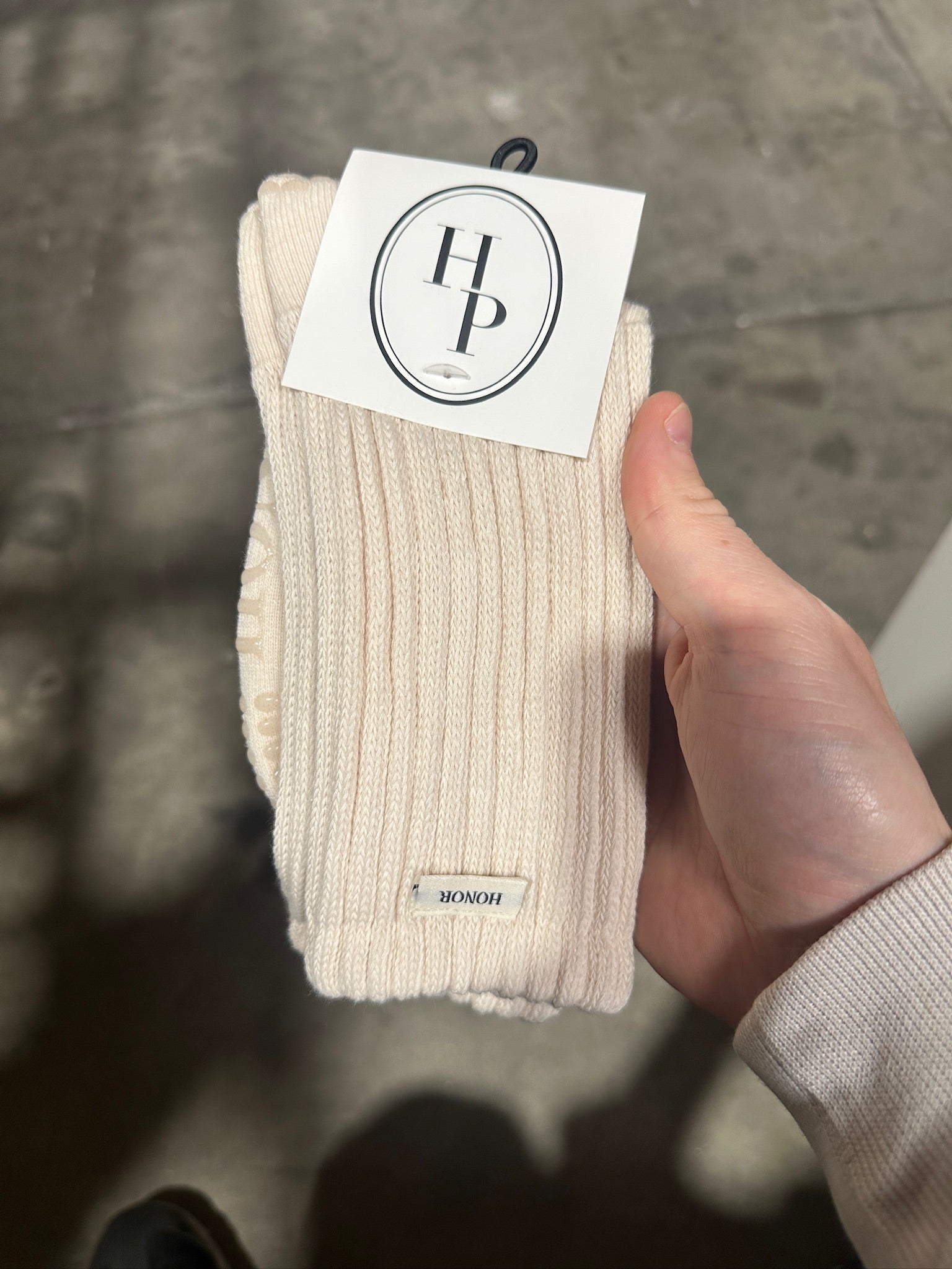 The Slouch Sock - Off White - Honor Pilates
