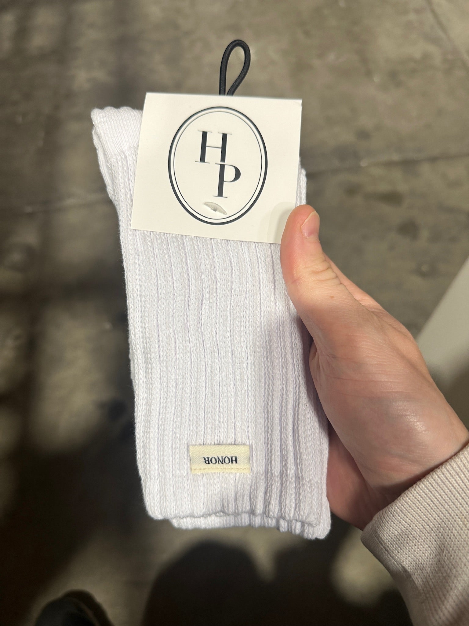 The Slouch Sock - White - Honor Pilates