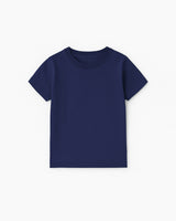 The Kids Tee - Cobalt - Slo x Form - Left Chest - Half Square & Text - Printed - White