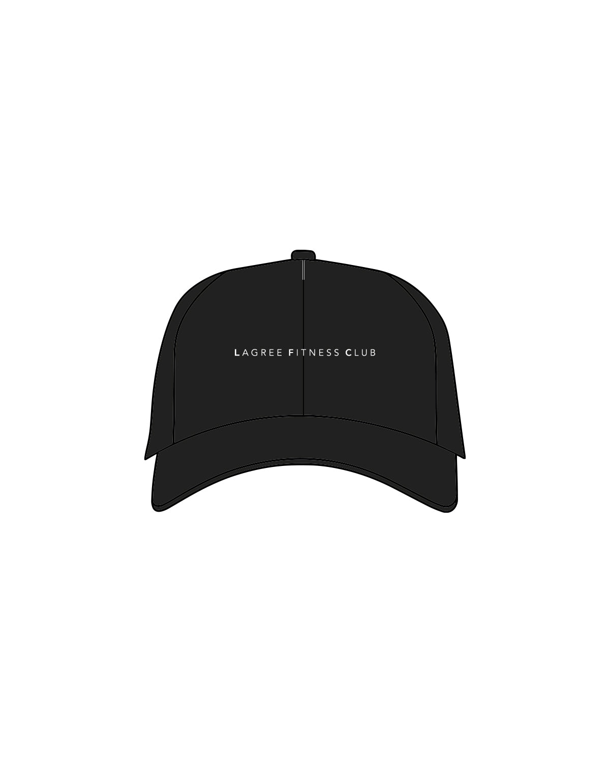 The Dad Hat - Black - Lagree Fitness Club - Written Front - Black / White