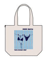 The Zipper Tote Bag - Natural - Moov Seattle - Center Body Stacked - Printed - Full Color