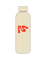 The Water Bottle - Cream - Moov Seattle - Center Body - Printed - Orange