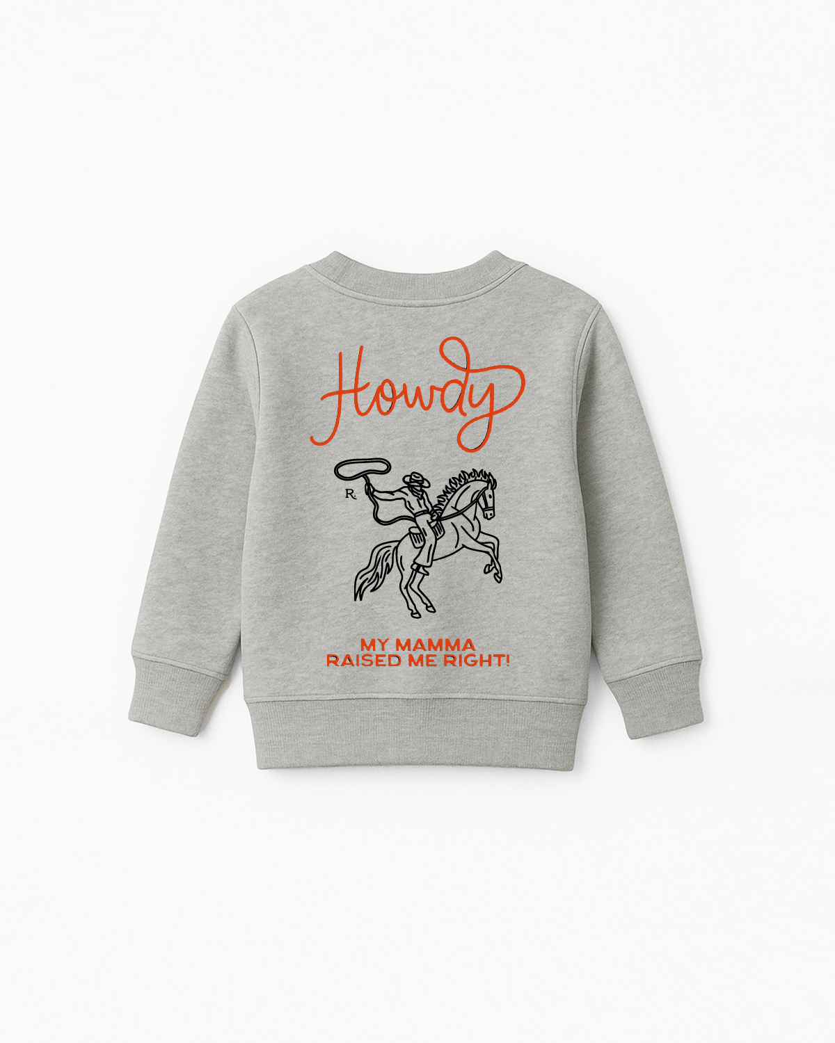 The Kids Crewneck - Heather - Raising Rock - Left Chest & Back Center - Printed - Full Color