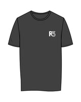 The Womens Tee - Charcoal - REVITY3 - Left Chest & Back Spine - White