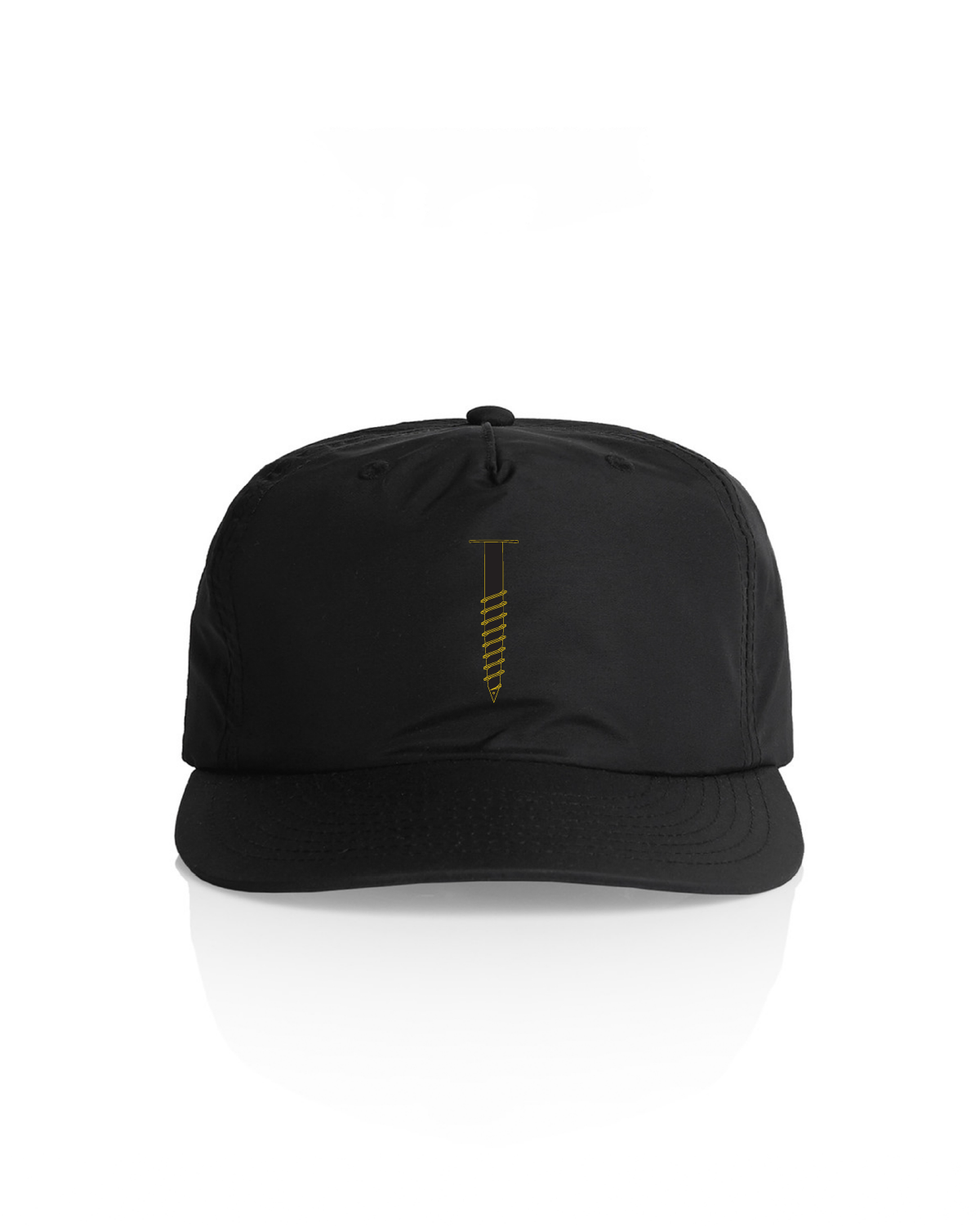 The Surf Cap - Black - Groundbreakers - Center - Screw Logo - Full Color
