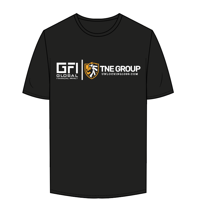 The Mens Tee - Black - GPT - Front / Back - Full Color