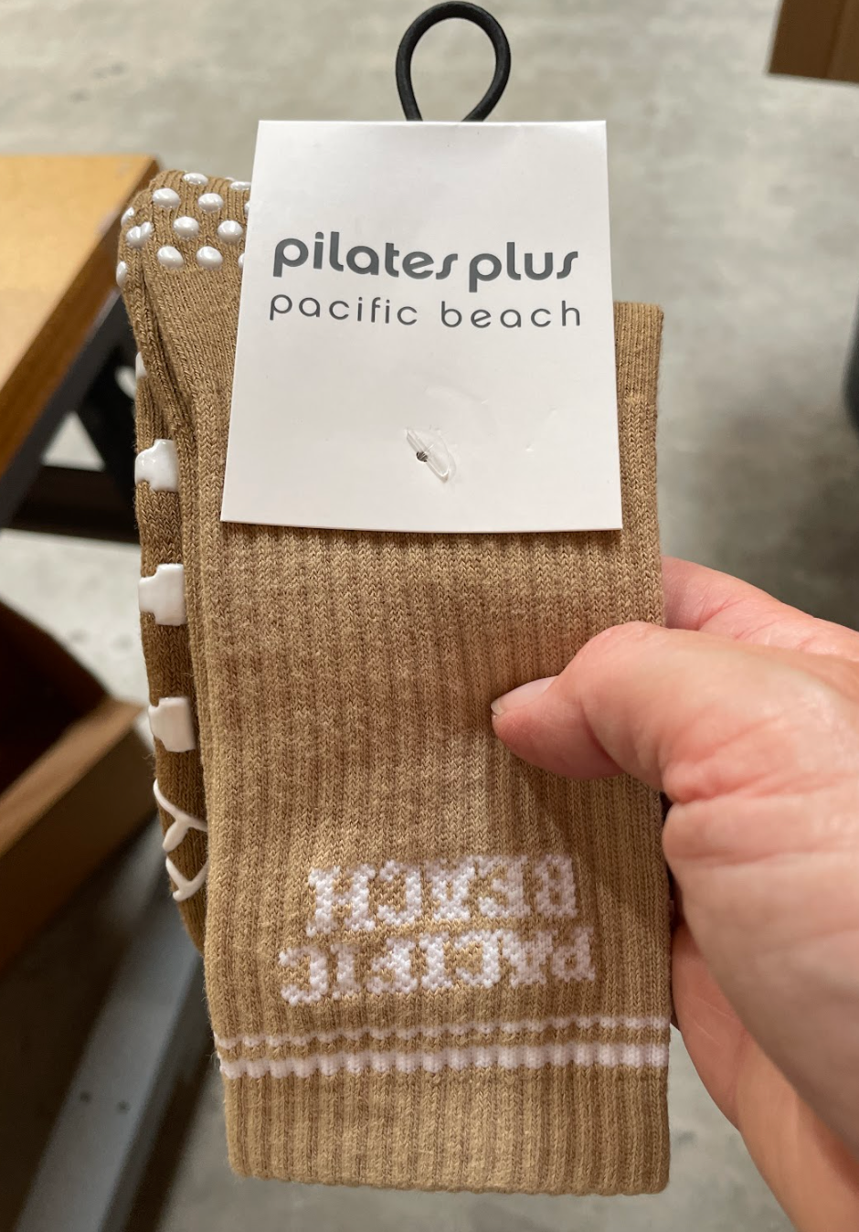 Crew - Brown / Cream Ombre - White Grip - Pilates Plus PB