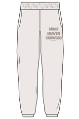 The Mens Straight Leg Sweatpants - Bone - Anthem Church - Left Leg Stacked - Tone on Tone