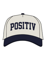 The Canvas Cap - Natural / Midnight - Solos Pilates - Center Crown "POSITIV" - Embroidered - Midnight