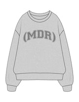 The Mens Crewneck - Heather - The Studio (MDR) - Center Chest (MDR) - Printed - Charcoal