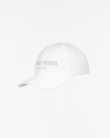 The Dad Hat - White - TheDailyPilates - Center Crown Stacked - Embroidered - Bone