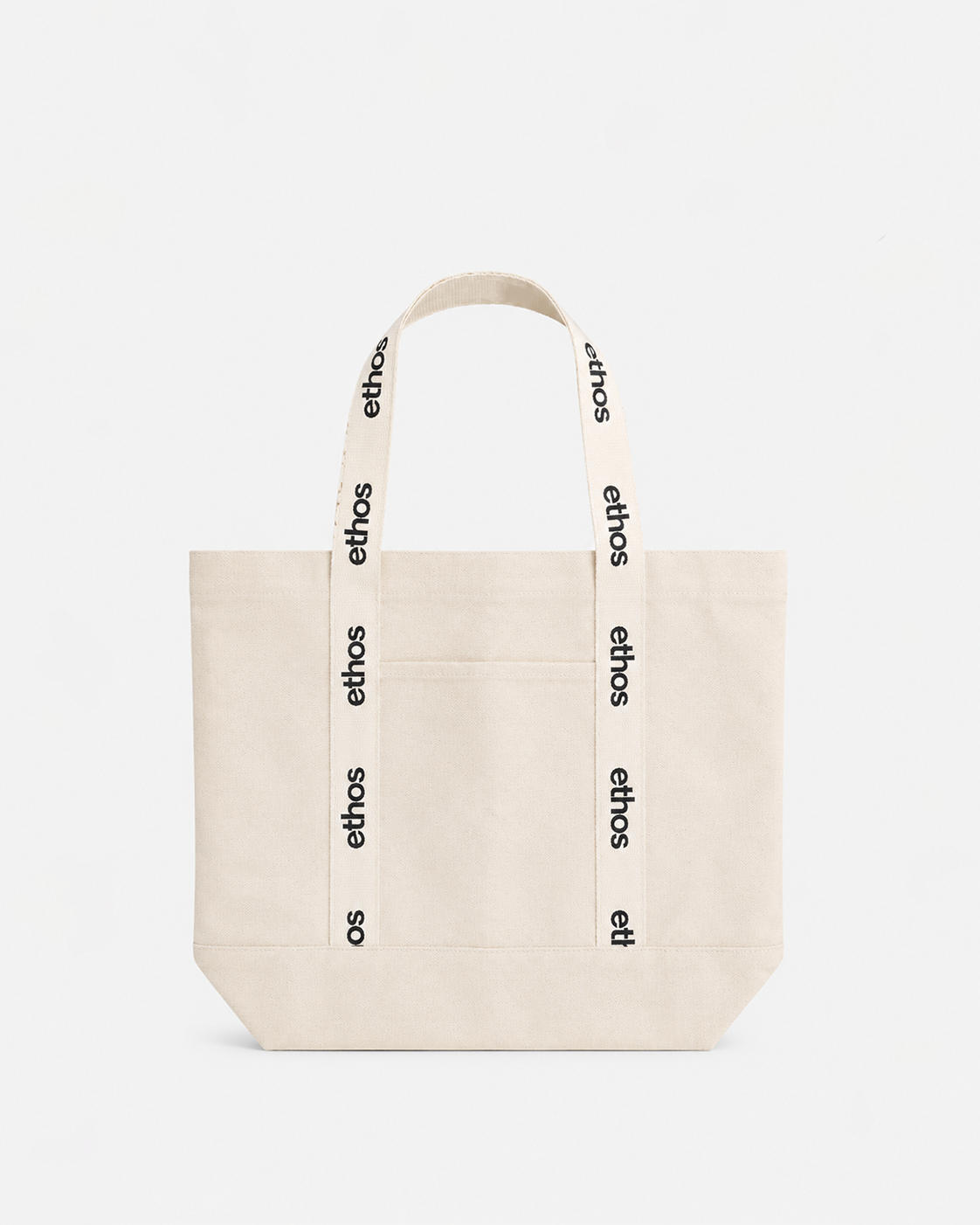 The Logo Strap Tote - Natural - D Lagree - Handle Strap - Printed - Black