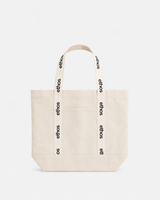 The Logo Strap Tote - Natural - D Lagree - Handle Strap - Printed - Black
