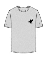 The Womens Tee - Heather - HIIT Performance - Left Chest & Back Stacked - Printed - Black