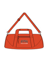 The Gym Duffel - Orange - Rush Cycle Studio - Center Body Stacked - Printed - Full Color