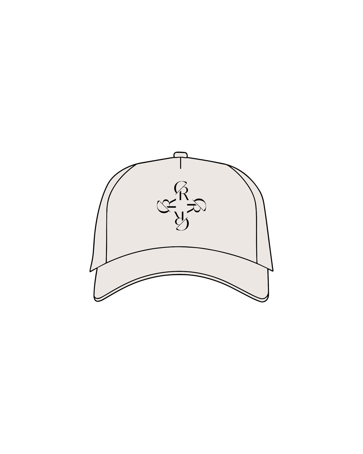 The Foam Trucker Hat - Bone - Core Reform - Center Crown - Printed - Black