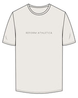 The Mens Tee - Bone - Reform Athletica - Center Chest - Charcoal