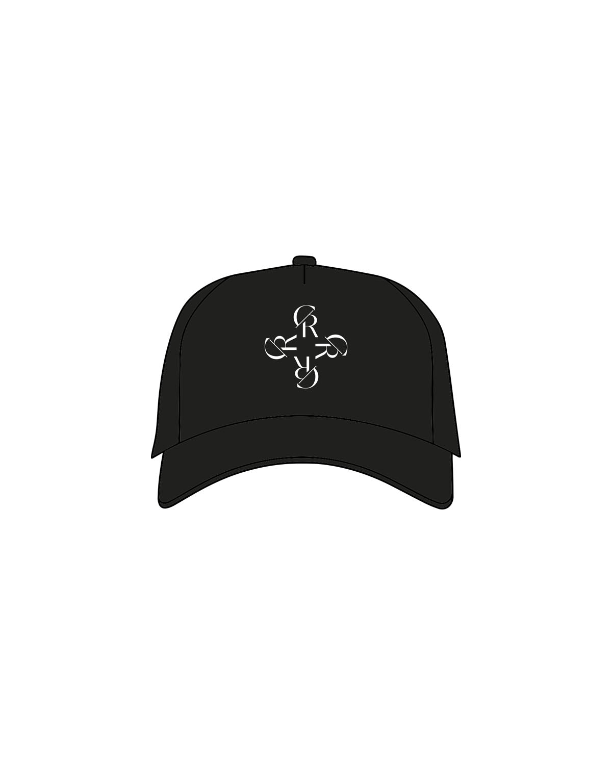 The Foam Trucker - Black - Core Reform - Center Crown Icon - Printed - White