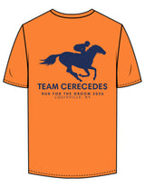 The Mens Tee - Orange - Bodi - Center Chest X - Left Sleeve & Back Stacked - Printed - Cobalt
