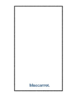 The Gym Towel - White - BlueCarrot - Bottom - Embroidered - Blue  Gym Bag - Black - Text Stacked - Printed - White
