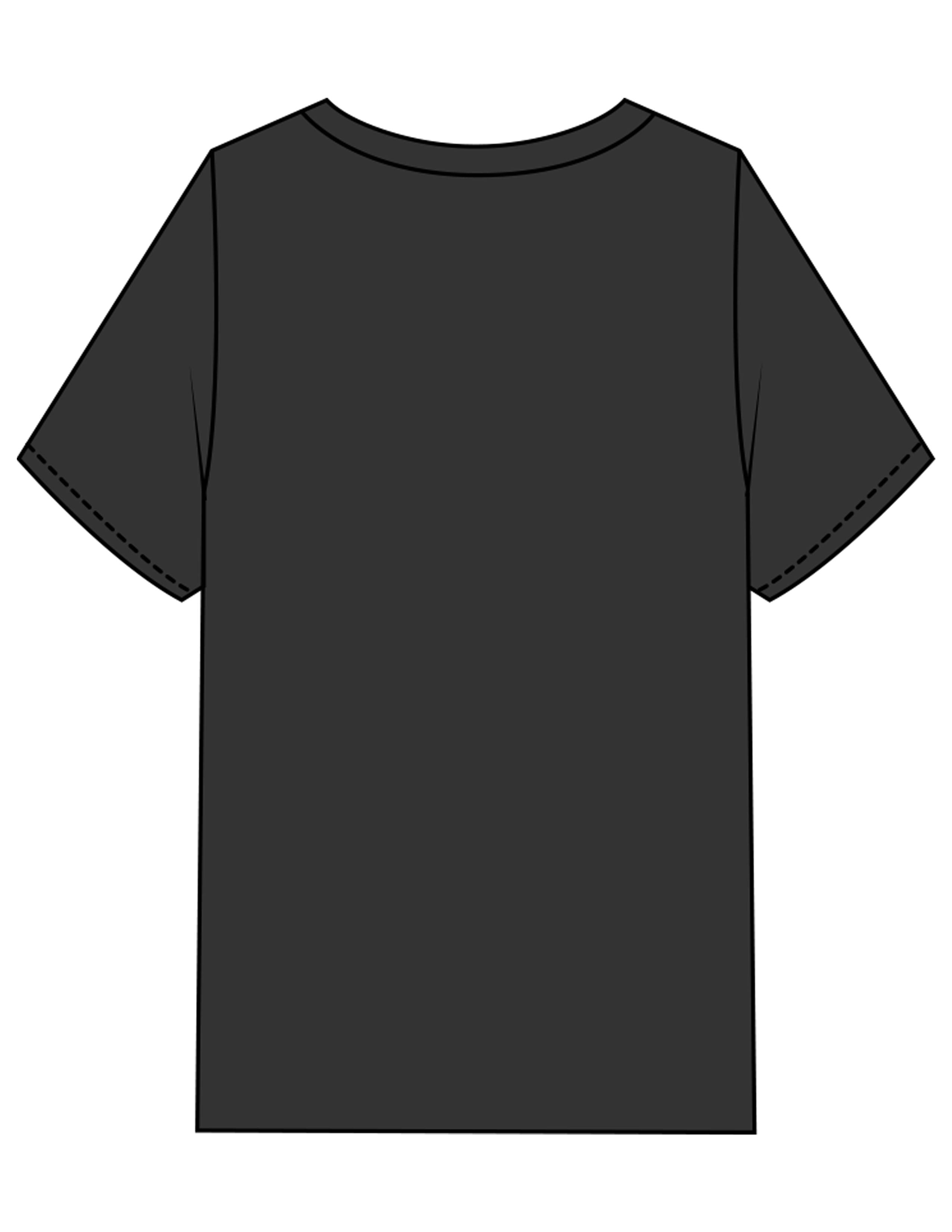 The Womens Heavyweight Tee - Washed Black - BODI MOMI - Full Front Stacked & Left Sleeve - Printed - Bone