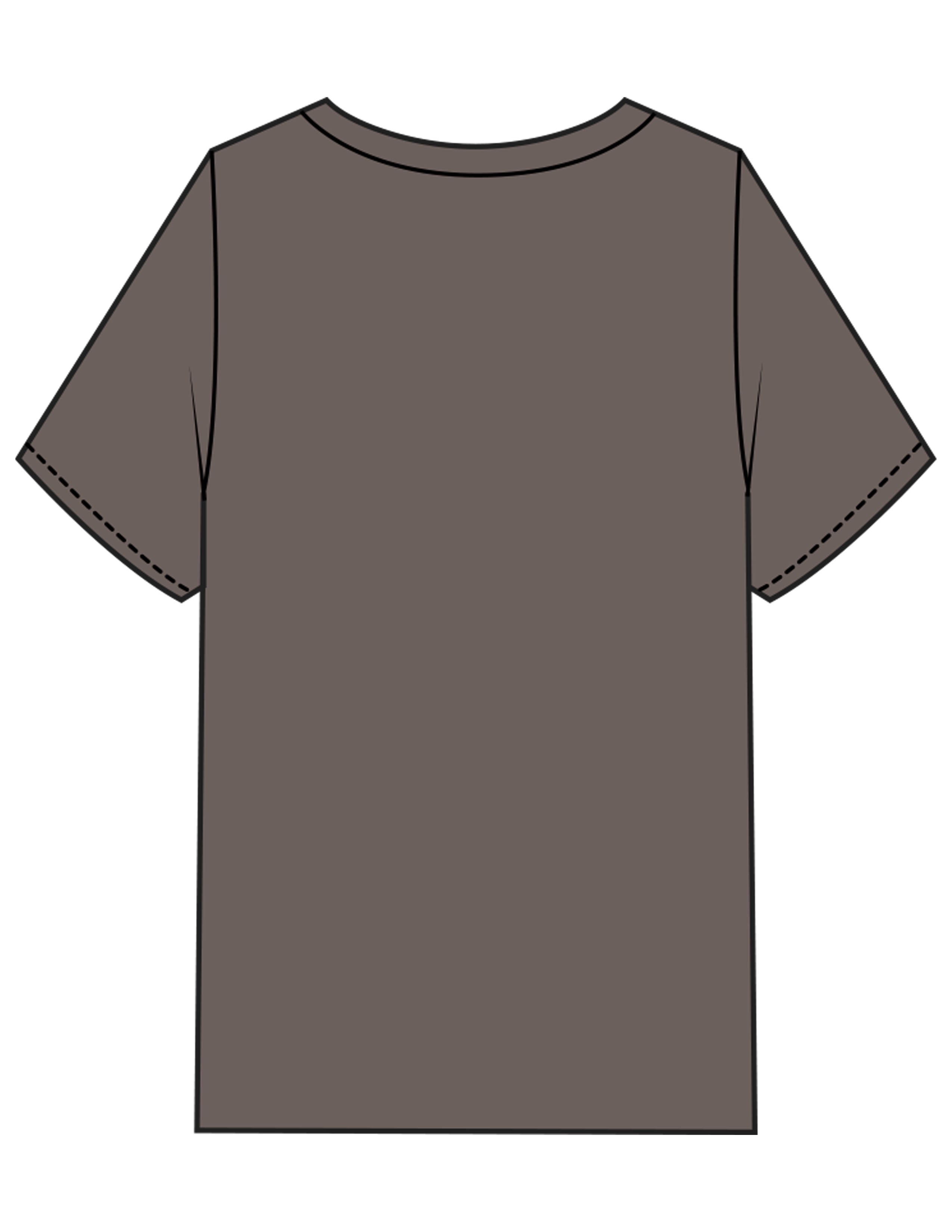 The Womens Heavyweight Tee - Grey Stone - BODI MOMI - Front Stacked Lightning & Left Sleeve - Printed - Full Color