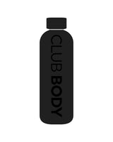 The Water Bottle - Black - Club Body - Center Vertical - Black - Printed