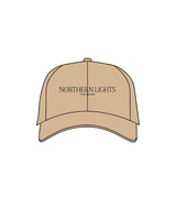 The Dad Hat - Khaki - Northern Lights - Center Crown Stacked - Embroidered - Black