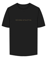 The Mens Tee - Black - Reform Athletica - Center Chest - Gold