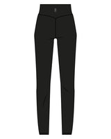 The Basic Leggings - Black - Reforming Pilates - Back Center Waist - White